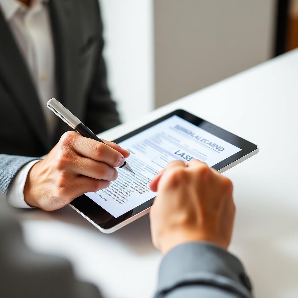 Digital lease agreements and resident notices