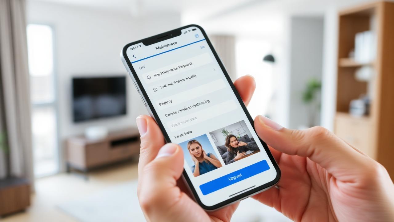 Maintenance request mobile app