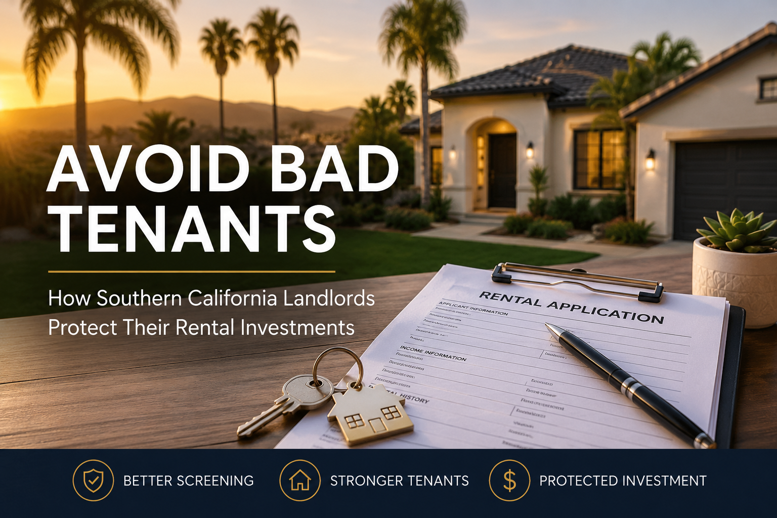 Tenant Screening in Southern California: How to Avoid Bad Tenants, Evictions, and Costly Rental Property Mistakes - property management article